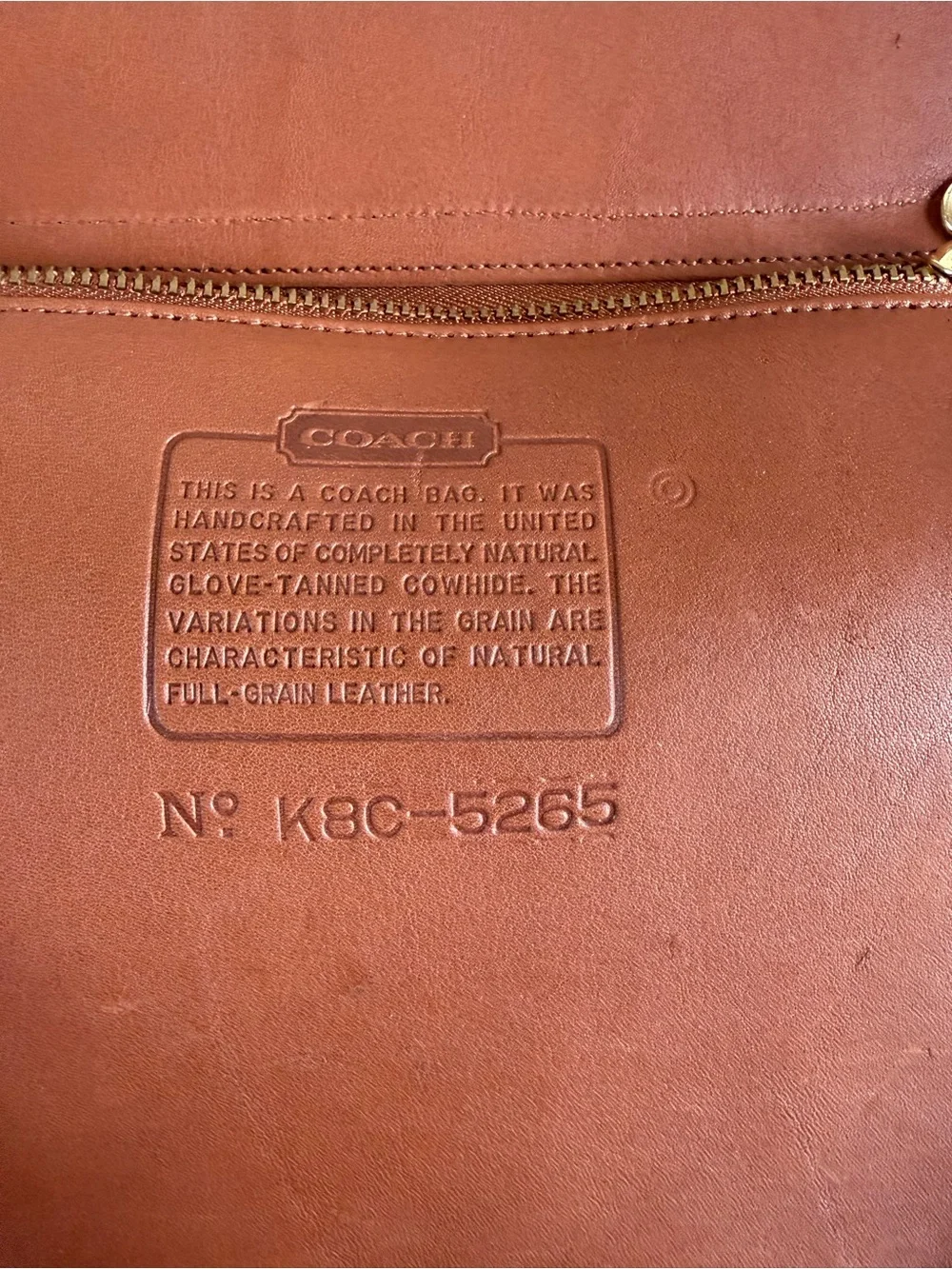 Coach leather messenger